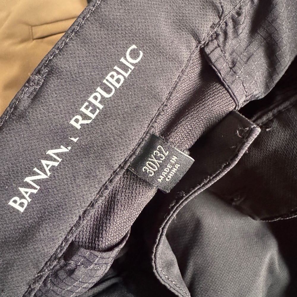 Lot of 3 Banana Republic Black Dress Pants: Black, Tan, and Grey - Picture 2 of 4